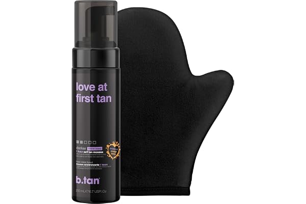 b.tan Mousse Autobronzante | Fall In Love At First Tan Bundle - Self Tan, Self Tanning Foam, Fake Tan, Sunless Tanner, Vegan, Cruelty Free, 200ml