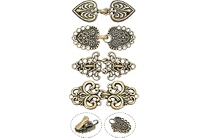 Syhood 4 Clips à Cardigan Rétro Pinces à Pull de Tourbillon Vintages Clips à Chandail Antiques Fermoir à Pull Celtique Clip à Châle Broches à Pull Vintages