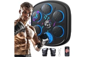 ITEFDTUTNE Smart Music Boxing Machine (Aktualisierte Version), Smart Bluetooth Musik Box Maschine für Erwachsene und Kinder, Wand befestigte Music Punch mit Handschuhen, für Haus, Innen