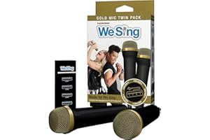 THQ NORDIC We Sing Gold Top Microphone 2 - Mic Bundle - PlayStation 4/Xbox One/PC/Nintendo Wii U/Mac OS X