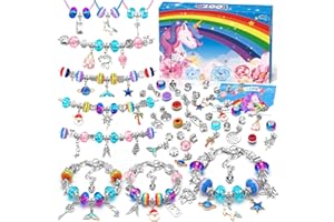 ZOOI Bracelet Making Kit, Jewellery Making Kit for Girls Gifts for 5-13 Year Old Girl Toys Arts and Crafts Kits for Kids, Stocking Fillers Kids, Gifts for Teenage Girls Birthday Presents