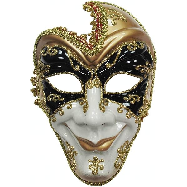 Smiffys Deluxe Phantom-Maske Aus Metall – Filigranes Design In Gold, Einheitsgröße Für Halloween