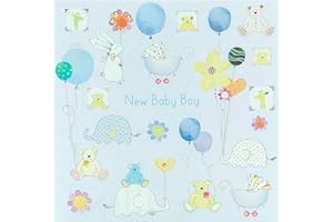 UK GREETINGS Nowa karta dla chłopca - 'It's a Boy' - wzór z uroczym misiem