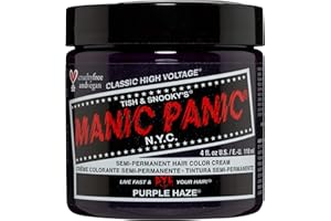 ‎MANIC PANIC Manic Panic Purple Haze Classic Creme, wegańska i nietestowana na zwierzętach półtrwała farba do włosów, 118 ml