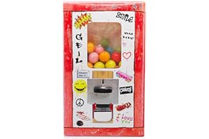 ‎MIESEPETER Retro Kaugummiautomaten-Schachtel - Süßigkeiten Box mit nostalgie Süßigkeiten von früher | Retro Süßigkeiten aus der Kindheit | Retro Geschenk - Weihnachten, Geburtstag (Classic, Kaugummi-Kugeln)