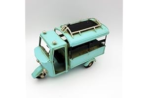 DynaSun Art Modellino Moto d’Epoca Vintage in Metallo, da Collezione in Stile Retro Auto Antico Scala 1:16 16 cm