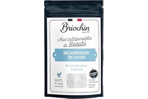 Briochin depuis 1919 Bicarbonate de Soude de Beauté 100% d'Origine Naturelle 200 g - Fabriqué en France - Action Blancheur Désodorisant Exfoliant - Indispensable Beauté - DIY