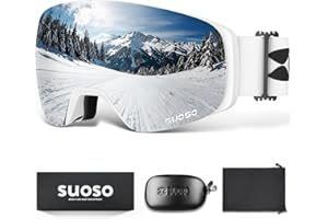 suoso OTG Ski brille-Skibrillen Herren Damen-Ski Goggles-UV-Schutz-Snowboard Brille-Brillentrger-Anti-Fog-Antibeschlag-Ski Glasses Men-Helmkompatible