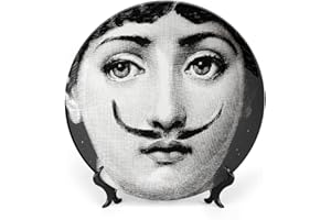 SKYRUG Lina Cavalieri - Piatto decorativo Fornase per il trucco del viso, decorazione da appendere alla parete, con staffa e speciale gancio a molla, stile - 70,1 cm