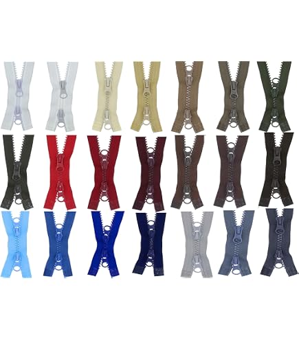 YKK Reißverschluss 2 Wege teilbar grau dunkelgrau 70 cm Metall Metallzähne