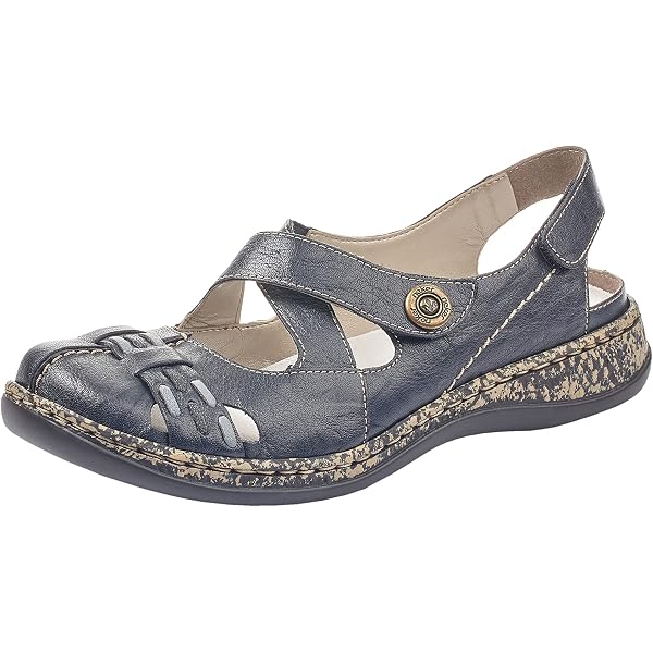 Rieker Donna Scarpe Basse L7452 – Sneaker Con Chiusura A Strappo, Larghezza Stretta, Suola In Poliuretano, Colore Nero - 5