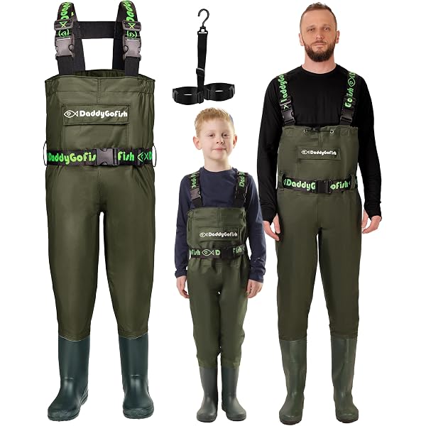 Waders De Pêche Lineaeffe En PVC 40 – Chest Black, Semelle Renforcée, Néoprène, étanche, Lavable à La Main
