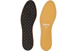 Bama Comfort Exquisit - Premium Sohlen, Schuheinlagen aus hochwertigem Leder - stoßdämpfende Einlegesohlen mit Aktivkohle für Erwachsene, 1 Paar