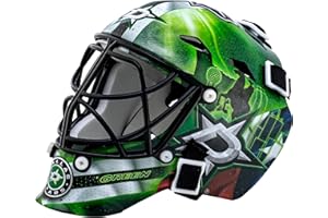 Franklin Sports NHL Team Logo Mini Hockey Goalie Mask with Case - Collectible Goalie Mask with Official NHL Logos and Colors