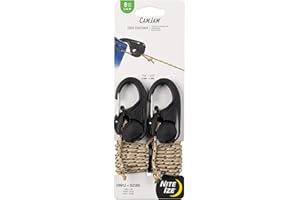 Nite Ize NCJ-25-2R3 CamJam - Mecanismo de amarre de plástico, 2 unidades, color negro