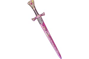 Liontouch Crystal Princess Sword For Girls | Foam Toy For Children’s Pretend Play With Medieval Pink & Silver Lioness Theme | Safe Weapons & Battle Armour For Dress Up & Royal Costumes