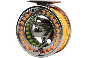 Angler Dream EX-ALC Fly Reel 3/4 5/6 7/8 9/10WT CNC Machined Aluminum Fly Fishing Reels Silver/Gunsmoke Fly Reels