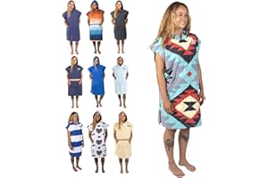 Cor Surf Portasciugamani da Surf in Microfibra, con Cappuccio, Taglia, per Adulti e Bambini Grandi, Medio - Tribal-Tech