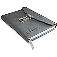 Stargood Innovation Personal Diary with Lock Password Ruled Refillable Pages Soft Touch PU Leather Cover Lock Diary Journal Notebook (A5 Size 162 pages Ash Grey)