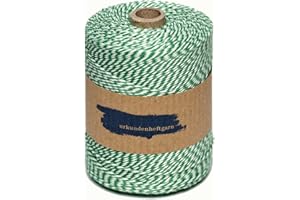 CSK KONTORBEDARF Urkunden-Heftgarn in grün/weiß Sachsen ca. 360 m pro Rolle Urkundengarn Aktengarn Notarkordel