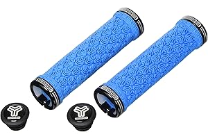 Muc-Off SB3 - Grips Logo - Grips pour Vélo - Confort, Haute Résistance, Excellente Prise en Main - Bleu/Noir