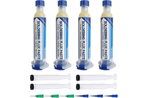 Lötpastenflussmittel, bleifreies No-Clean-Lötpastenflussmittel für die Reparatur von SMD/PCB/IC/BGA, geliefert von WIVIE (4 Packungen)