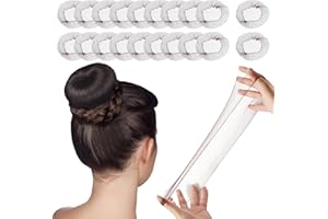 SALEEPENDENT Accessoires de Cheveux brown,20 Pièces Filet Chignon Invisible Élastique,Pour Ballet, Danse,de Suite