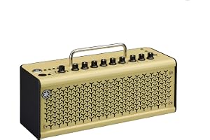 YAMAHA THR10II Bluetooth Gitarrförstärkare för Skrivbord – 20W med 15 Modeller, 3 för Bas, 3 Flat och 3 Mikrofontyper, Kompakt och Portabel – Vintage Vitt