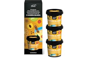 BEMBO QUALITÀ D'AUTORE Sangria Bianca Bembo - 3 Miscele di Spezie per Sangria - Miscela di Spezie per Vino Bianco Freddo - Come Aromatizzare il Vino Bianco in Modo facile – Aperitivi e Cocktail - Made in Italy