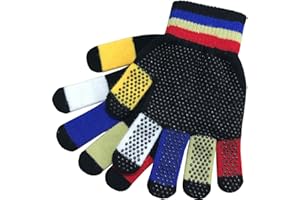 Dublin Childrens Pimple Grip Riding Gloves - Black Multi - Unisex - Great One size fits all