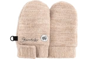 Sterntaler Rękawiczki bez kciuka z wełny (merynos) z kaszmirem w dotyku unisex – niemowlęta i dziecięce rękawiczki z podszewką z wełnianego dżerseju