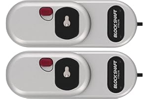 BLOCK SHAFT Gatelock Pro Double - Juego de 2 Cerraduras para Vehículos Comerciales de Seguridad Extra Alta, Cierre Mixto, Aleación Especial Inoxidable