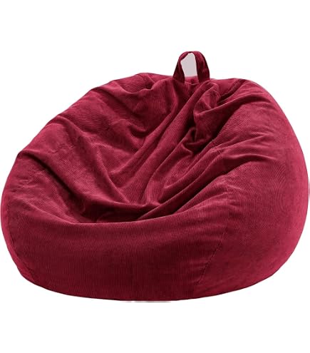 Fodera Per Pouf Sacco A Forma Di Pera – Stampa Natalizia, 90x110 Cm, In Lino, Con Cerniera, Senza Imbottitura, Per Adulti E Bambini, Soggiorno E Camera