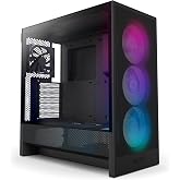 NZXT H5 Flow 2024 CC-H52FB-R1 Black E-ATX Player Case with RGB Fan