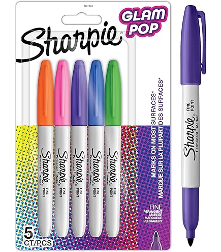 Marcadores Permanentes Doble Punta SHARPIE Marcadores Permanentes, Punta De Cincel, Negro, 4 Unidades Marcadores De Tela Sharpie