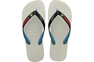 Havaianas Brasil Mix, Infradito Unisex - Adulto, White Black, 45/46 EU