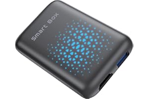 TIMEKNOW CarPlay Adaptador Inalámbrico 3 en 1 Wireless Carplay Adapter para Autos, CarPlay&Android Auto&Android 11 con Netflix,Tiktok,Módulo CarPlay AI Box para Veículos con CarPlay Original por Cable