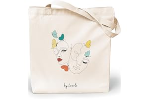 Loxato Tote Bag - Sac Tissu - Sac Fourre Tout Femme - Sac En Toile - Sac Tote Bag - Tote Bag Coton 100% - Sac Jute Extra Large 8cm - Sac Coton - Grand Tote Bag 35 x 42 x 8 cm