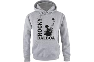 Comedy Shirts Sweat Shirt pour Hommes - Sweat à Capuche Rocky Balboa III - Sweat Italian Stallion Boxeur