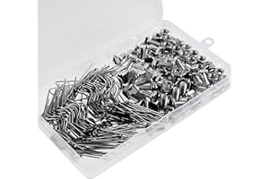 Fippy 230PCS Greenhouse Repair Kit, Greenhouse Glass Fixing Clips, Includes 80PCS Glazing W Wire Clips, 50PCS Z Overlap Clips, 50PCS Aluminium Greenhouse Nuts and Bolts