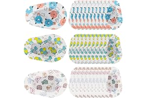 MAKOTO NOBU 30 Piezas de parches para los ojos para niños, Parche Adhesivo para Los Ojos para Niños 3 Estilos Parche Adhesivo para Los Ojos de Algodón que Bloquea la Luz para Niños (7,5x5cm)