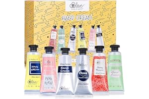 BODY & EARTH # LOVE Hand Cream Set - Pack of 6 Hand Cream Gift Set Enriched with Shea Butter and Glycerin for Dry Hands, Travel Size Hand Cream, Gifts for Women, Birthday Gifts for her