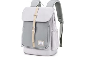 WindTook Mochila Mujer Casual Mochila para Portatil Mujer 14 Pulgadas Mochilas Escolares Mujer Mochilas de Universiteria Colegio Trabaja Viaje 28x16x37CM Morado Claro,17L