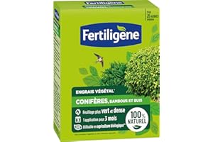 FERTILIGÈNE FERTILIGENE FEGCOB650 - Engrais Végétal Conifères, Bambous et Buis 650 g - Un feuillage plus vert et dense - Seulement 1 application en 3 mois - Jusqu'à 26 arbres - Produit 100% naturel avec zéolite