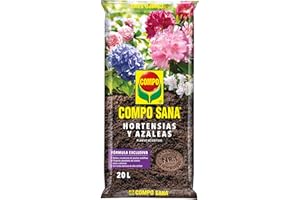 Compo Sana 8 semanas de abono para Azaleas, ericas, Camelias y hortensias, Substrato de Cultivo, 20 L