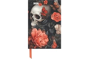 teNeues - Skull 2026 – Buchkalender 10x15 cm | Kompakter Wochenkalender mit Magnetverschluss für Design- & Lifestyle-Fans: Magneto Diary