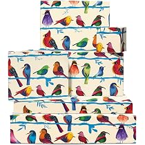 Central 23 Papier Cadeau Animaux - 6 Feuilles 50x70cm + Autocollants - Écologique FSC