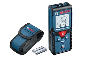 Bosch Professional laser measure GLM 40 (with memory function, measuring range: 0.15–40 m, 2 x 1.5 V batteries, protective bag)
