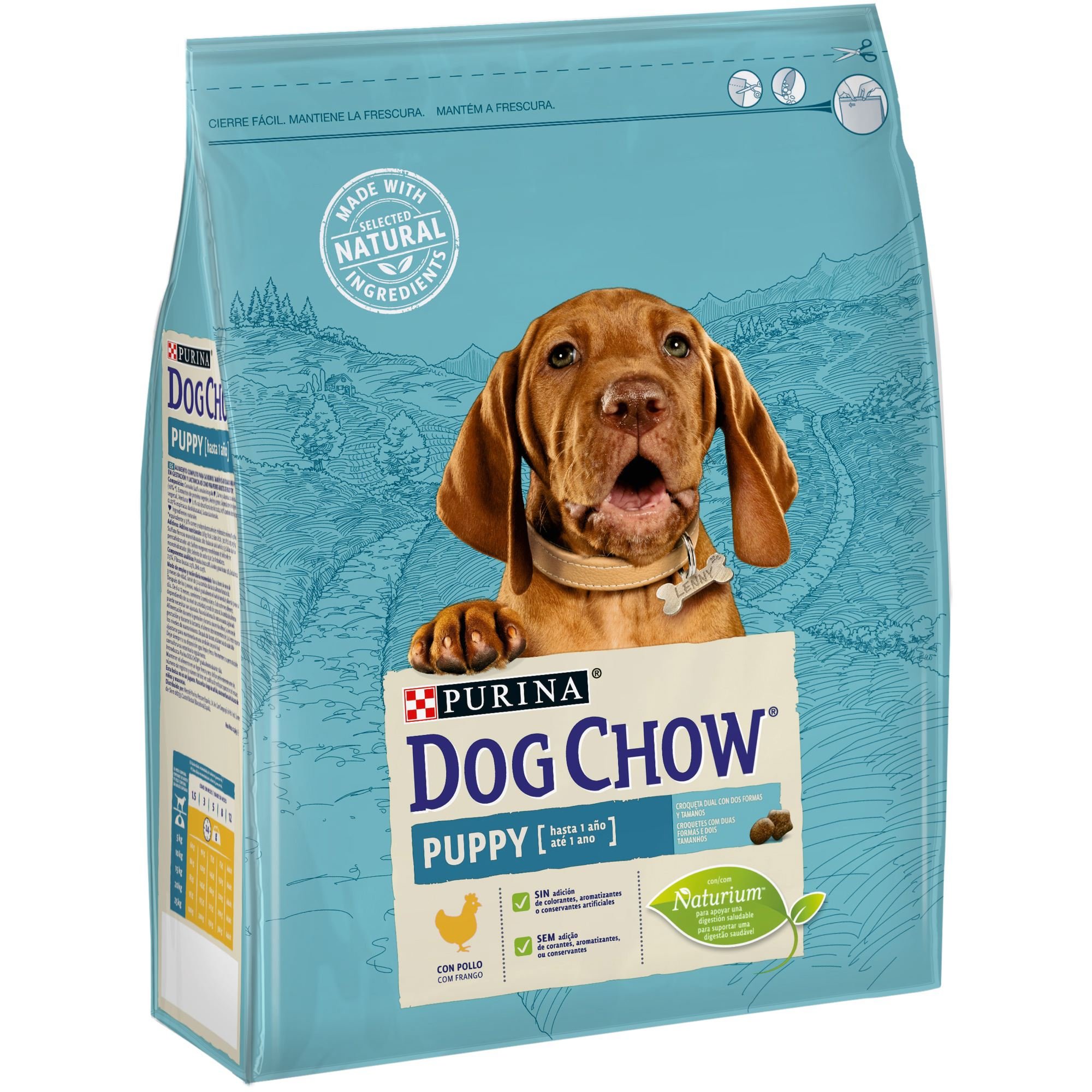 Purina Dog Chow Pienso para Perro Cachorro, Junior, Bebé con Pollo, 4 bolsas de 2,5kg
