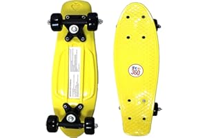EGO 360 16" / 22" Kids Cruiser Skateboard Mini Complete Skateboard for Children Beginners Girls Boys Unisex Retro Skaters Skatepark 6 COLOURS